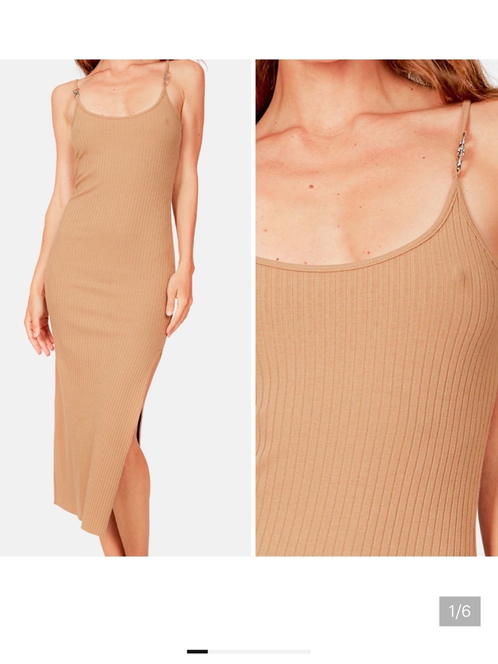 The Range Alloy Ribbed Tan Dress like new women’s size medium